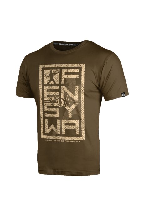  T-shirt Ofensywa Adrenalina brązowy